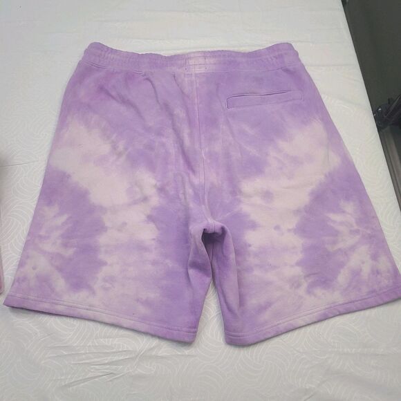 2 X 1 pair of H&M tie-dye purple and white cloth shorts. Size M - Picture 4 of 7